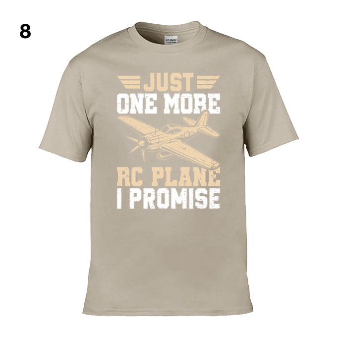 Mens T-Shirt (Gildan Softstyle 64000) - 10 Colours to choose from with 'Just one more RC plane I promise'