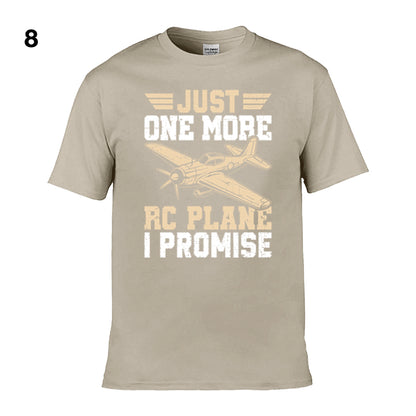 Mens T-Shirt (Gildan Softstyle 64000) - 10 Colours to choose from with 'Just one more RC plane I promise'