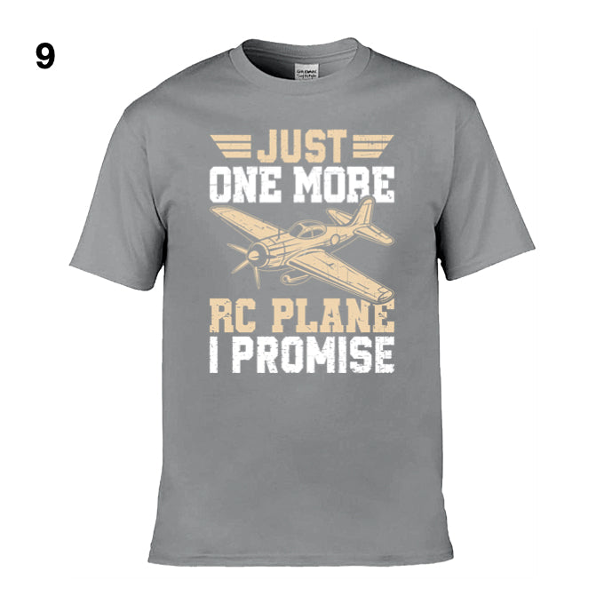 Mens T-Shirt (Gildan Softstyle 64000) - 10 Colours to choose from with 'Just one more RC plane I promise'