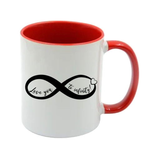Mug - 11oz - Romantic Saying - 'Love you to infinity'