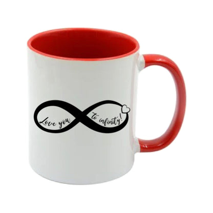 Mug - 11oz - Romantic Saying - 'Love you to infinity'