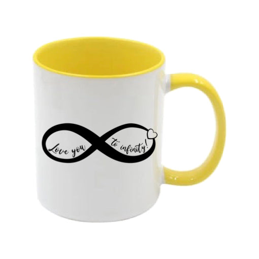 Mug - 11oz - Romantic Saying - 'Love you to infinity'