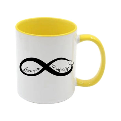Mug - 11oz - Romantic Saying - 'Love you to infinity'