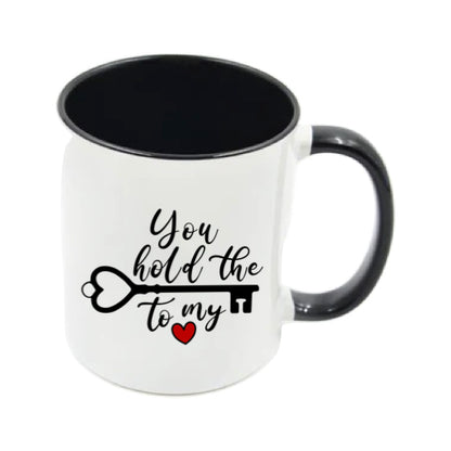 Mug - 11oz - Romantic Saying - 'You hold the key to my heart'