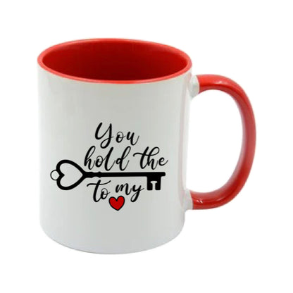 Mug - 11oz - Romantic Saying - 'You hold the key to my heart'
