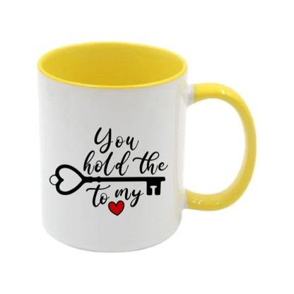Mug - 11oz - Romantic Saying - 'You hold the key to my heart'