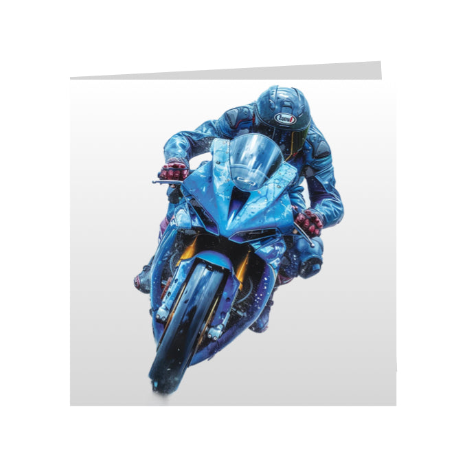 Square Greeting Cards with Super Motorbikes