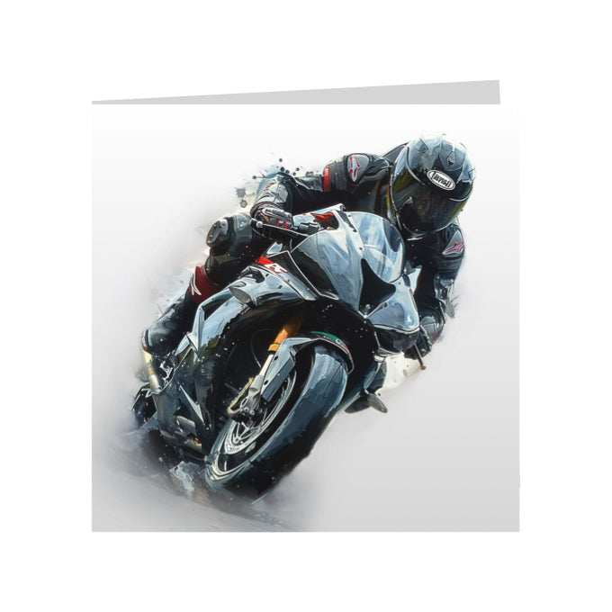 Square Greeting Cards with Super Motorbikes