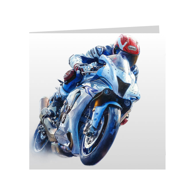 Square Greeting Cards with Super Motorbikes