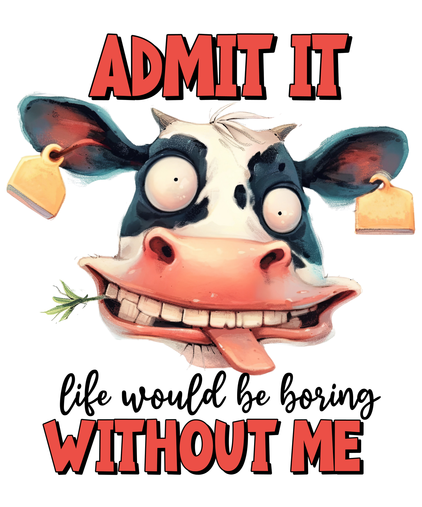 Adult - Sarcastic Sayings with Cows - 28x  images