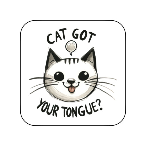 Coasters of Sarcastic Quotes with Cats