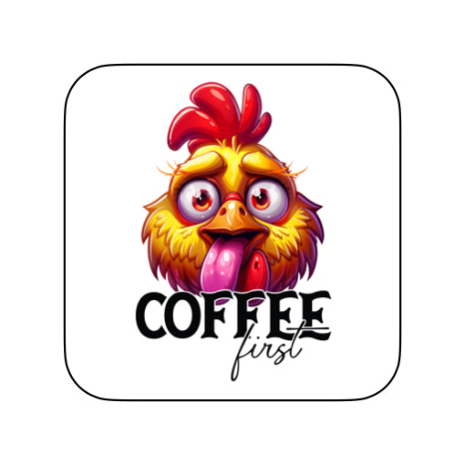 Coasters of Sarcastic Quotes with Chickens