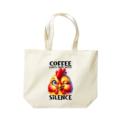 Cotton Tote Bags 18ltr-  Sarcastic Quotes with Chickens