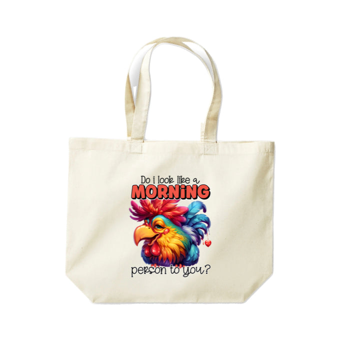 Cotton Tote Bags 18ltr-  Sarcastic Quotes with Chickens