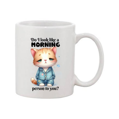 Mug - 11oz - Sarcastic Funny Sayings with 12x images of different cats