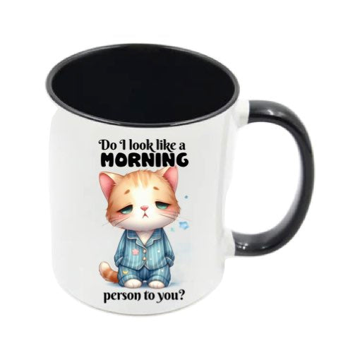 Mug - 11oz - Sarcastic Funny Sayings with 12x images of different cats