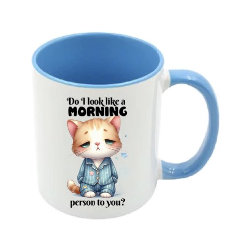 Mug - 11oz - Sarcastic Funny Sayings with 12x images of different cats