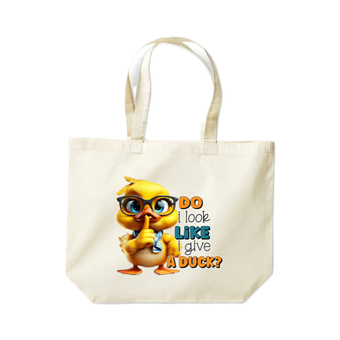 Cotton Tote Bags 18ltr-  Sarcastic Quotes with Ducks
