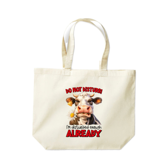 Cotton Tote Bags 18ltr- Sarcastic Quotes with Cows