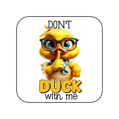 Coasters of Sarcastic Quotes with Ducks