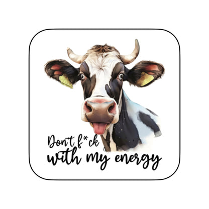 Coasters of Sarcastic Quotes with Cows