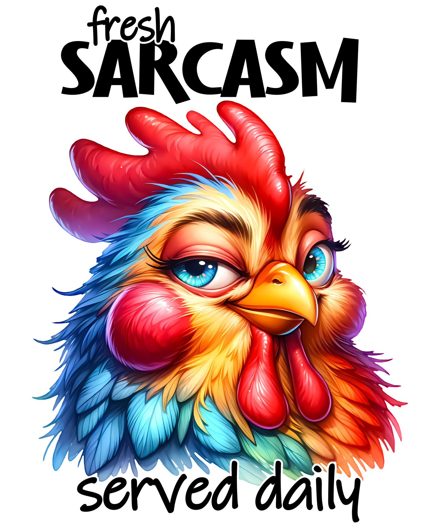 Adult - Sarcastic Sayings with Chickens - 36x  images