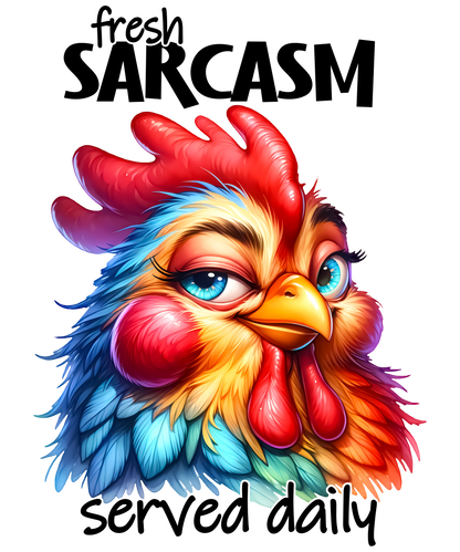 Adult - Sarcastic Sayings with Chickens - 36x  images