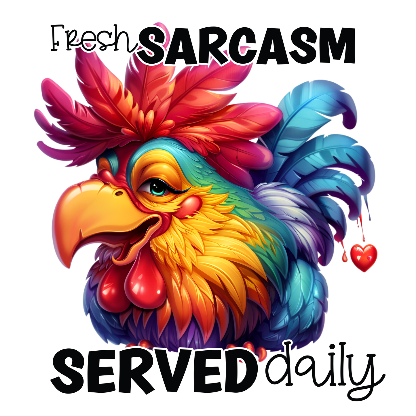 Adult - Sarcastic Sayings with Chickens - 36x  images