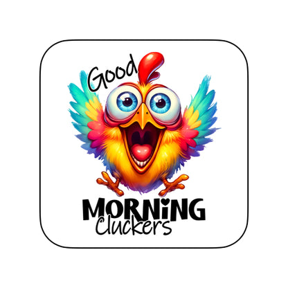 Coasters of Sarcastic Quotes with Chickens