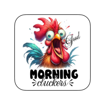 Coasters of Sarcastic Quotes with Chickens