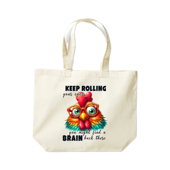 Cotton Tote Bags 18ltr-  Sarcastic Quotes with Chickens