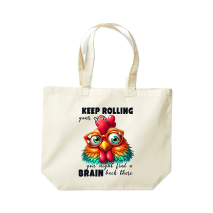Cotton Tote Bags 18ltr-  Sarcastic Quotes with Chickens