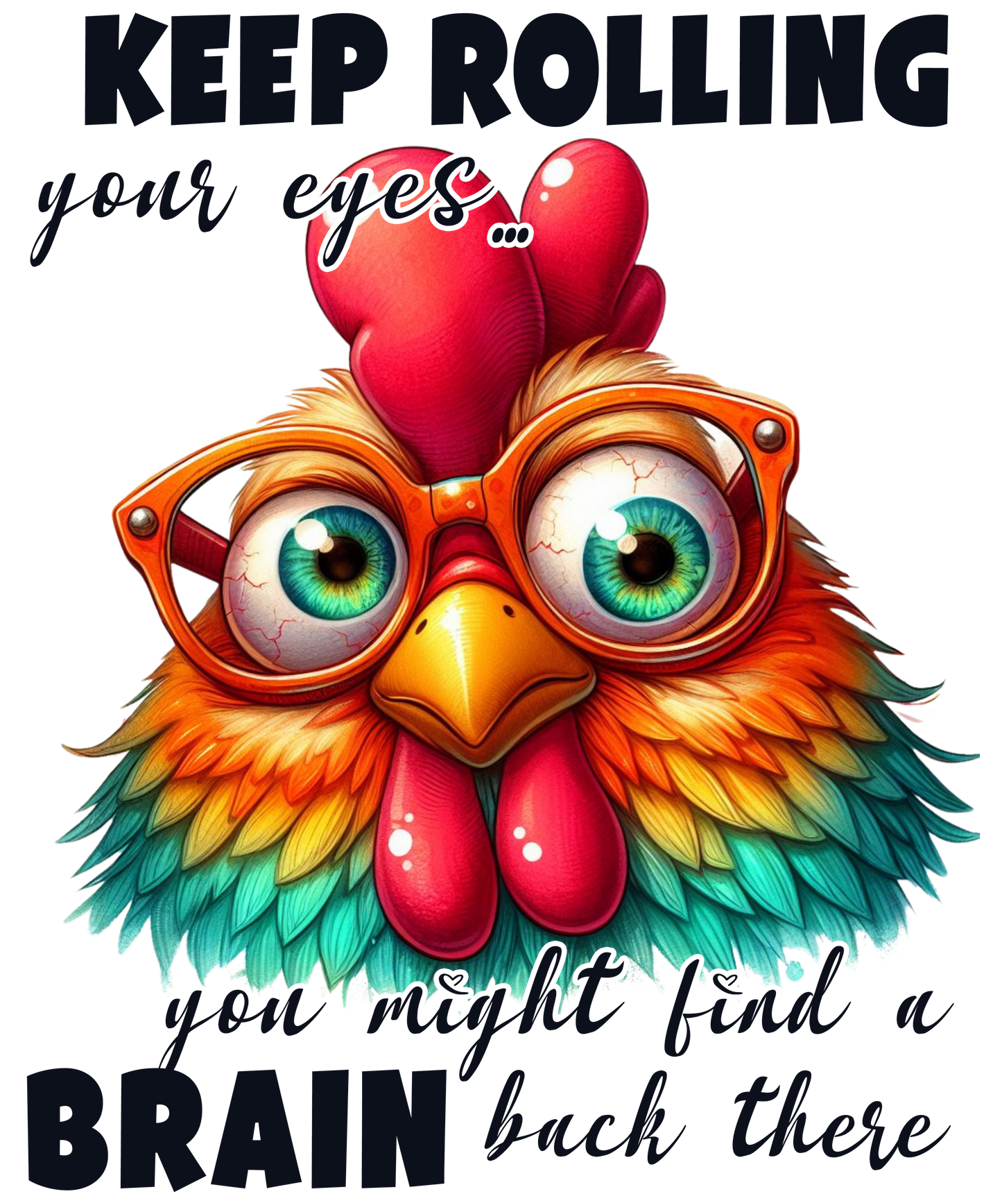 Adult - Sarcastic Sayings with Chickens - 36x  images