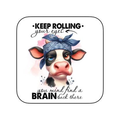 Coasters of Sarcastic Quotes with Cows