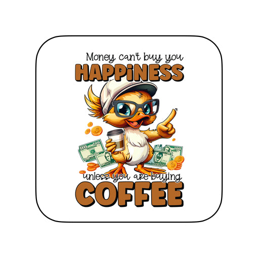 Coasters of Sarcastic Quotes with Ducks