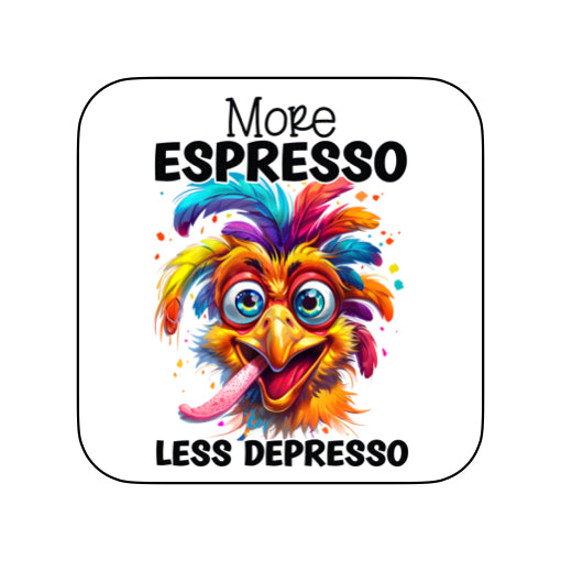 Coasters of Sarcastic Quotes with Chickens