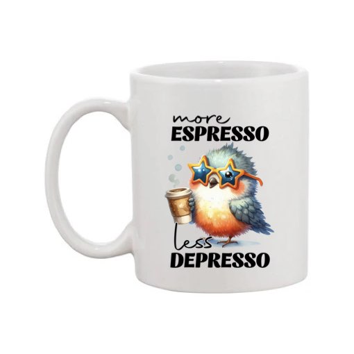 Mug - 11oz - Sarcastic Funny Sayings with 5x images of different birds