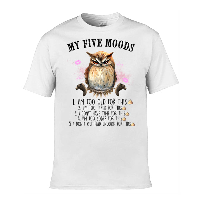 Mens T-Shirt (Gildan Softstyle 64000) - Sarcastic Quotes with Owls