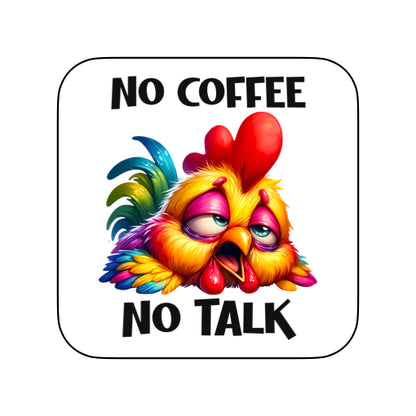 Coasters of Sarcastic Quotes with Chickens