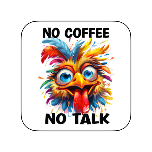 Coasters of Sarcastic Quotes with Chickens