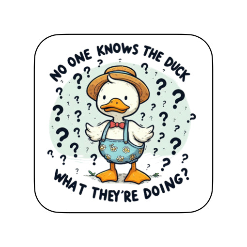 Coasters of Sarcastic Quotes with Ducks