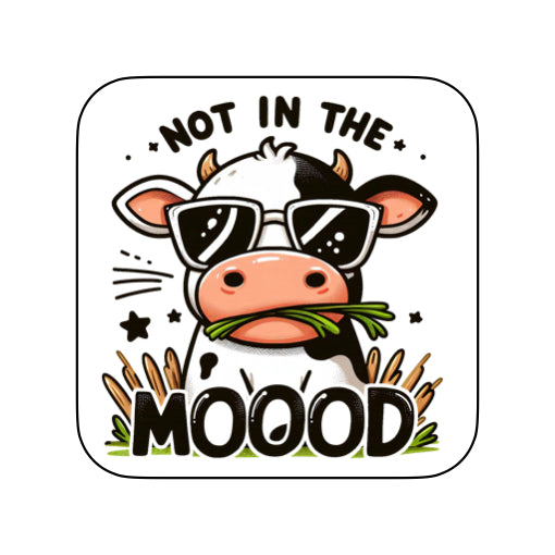 Coasters of Sarcastic Quotes with Cows