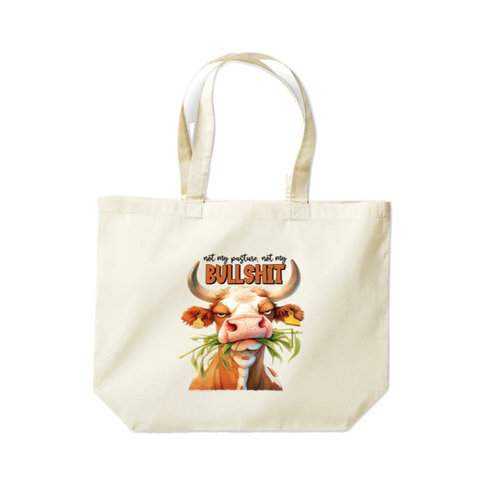 Cotton Tote Bags 18ltr- Sarcastic Quotes with Cows