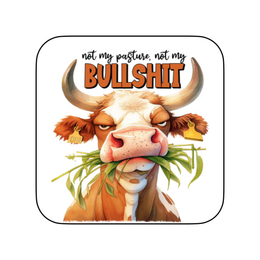 Coasters of Sarcastic Quotes with Cows