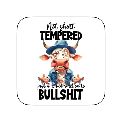 Coasters of Sarcastic Quotes with Cows