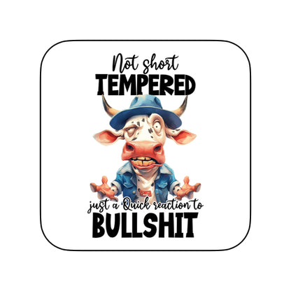 Coasters of Sarcastic Quotes with Cows