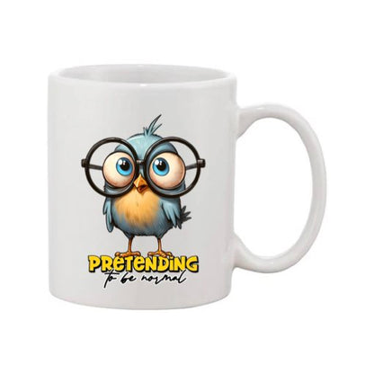 Mug - 11oz - Sarcastic Funny Sayings with 5x images of different birds