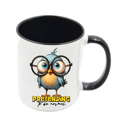 Mug - 11oz - Sarcastic Funny Sayings with 5x images of different birds