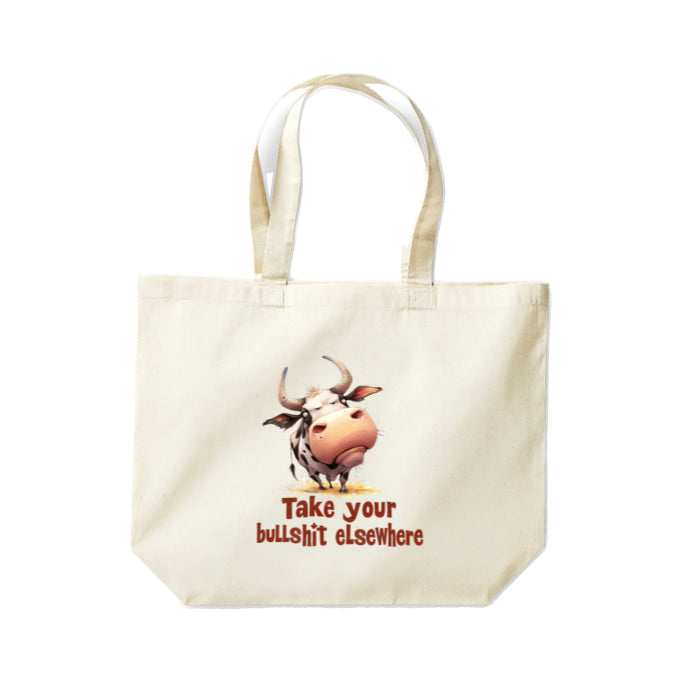 Cotton Tote Bags 18ltr- Sarcastic Quotes with Cows