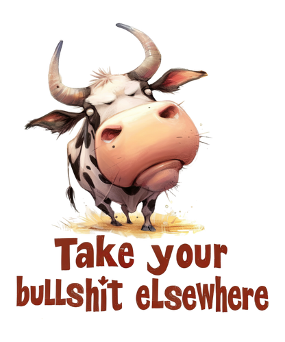 Adult - Sarcastic Sayings with Cows - 28x  images